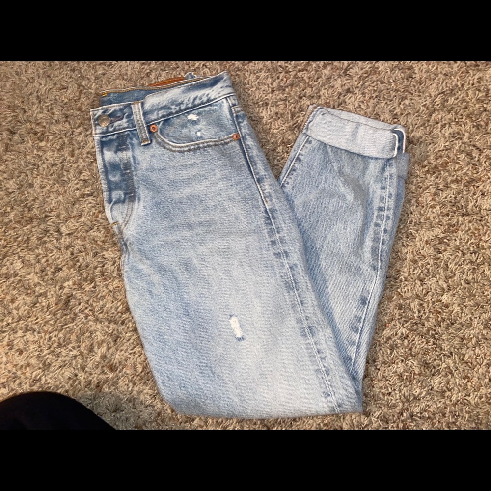 Levi wedgie fit jeans, light blue denim